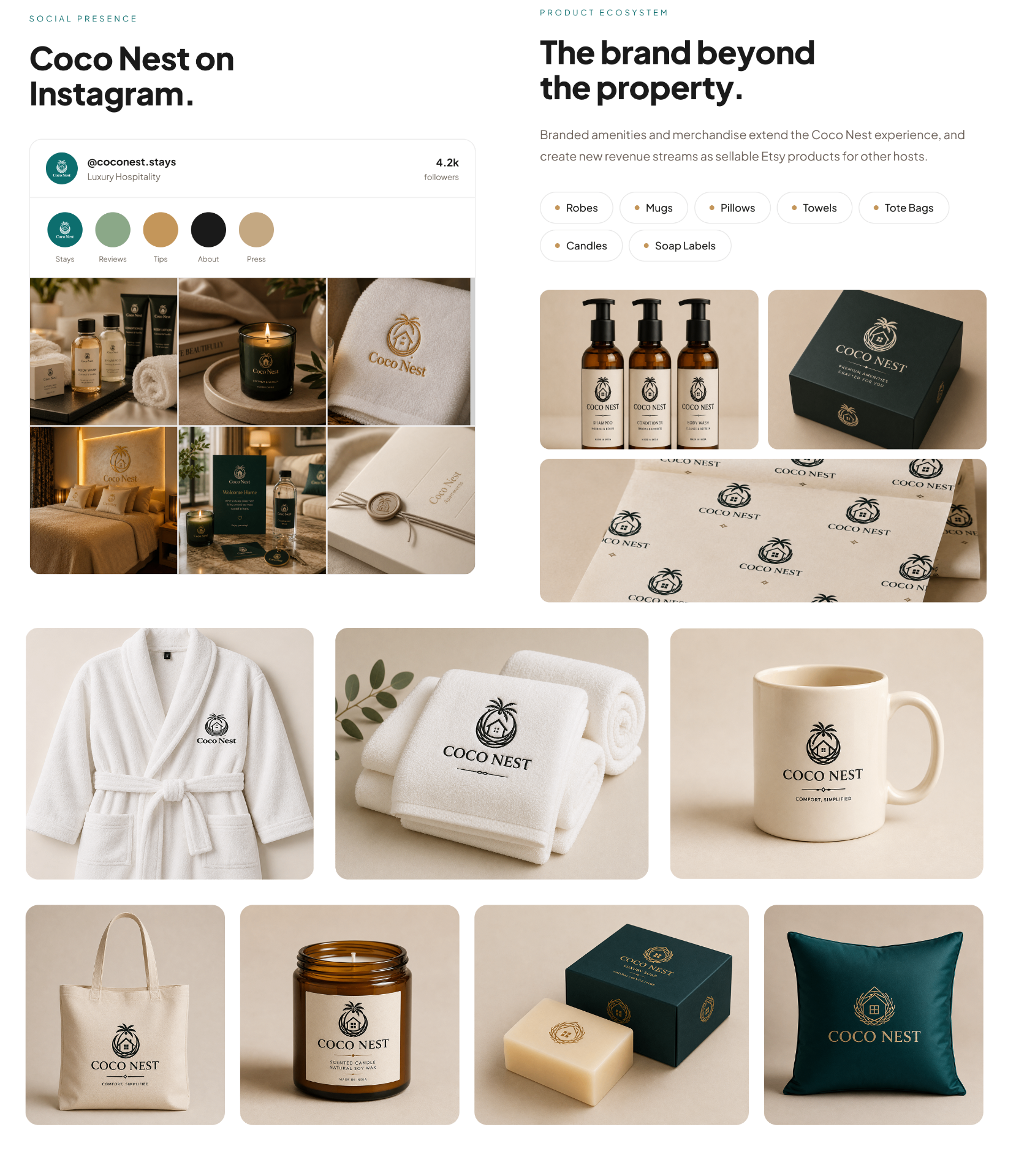 CocoNest — Warm, playful storefront for a family lifestyle brand.